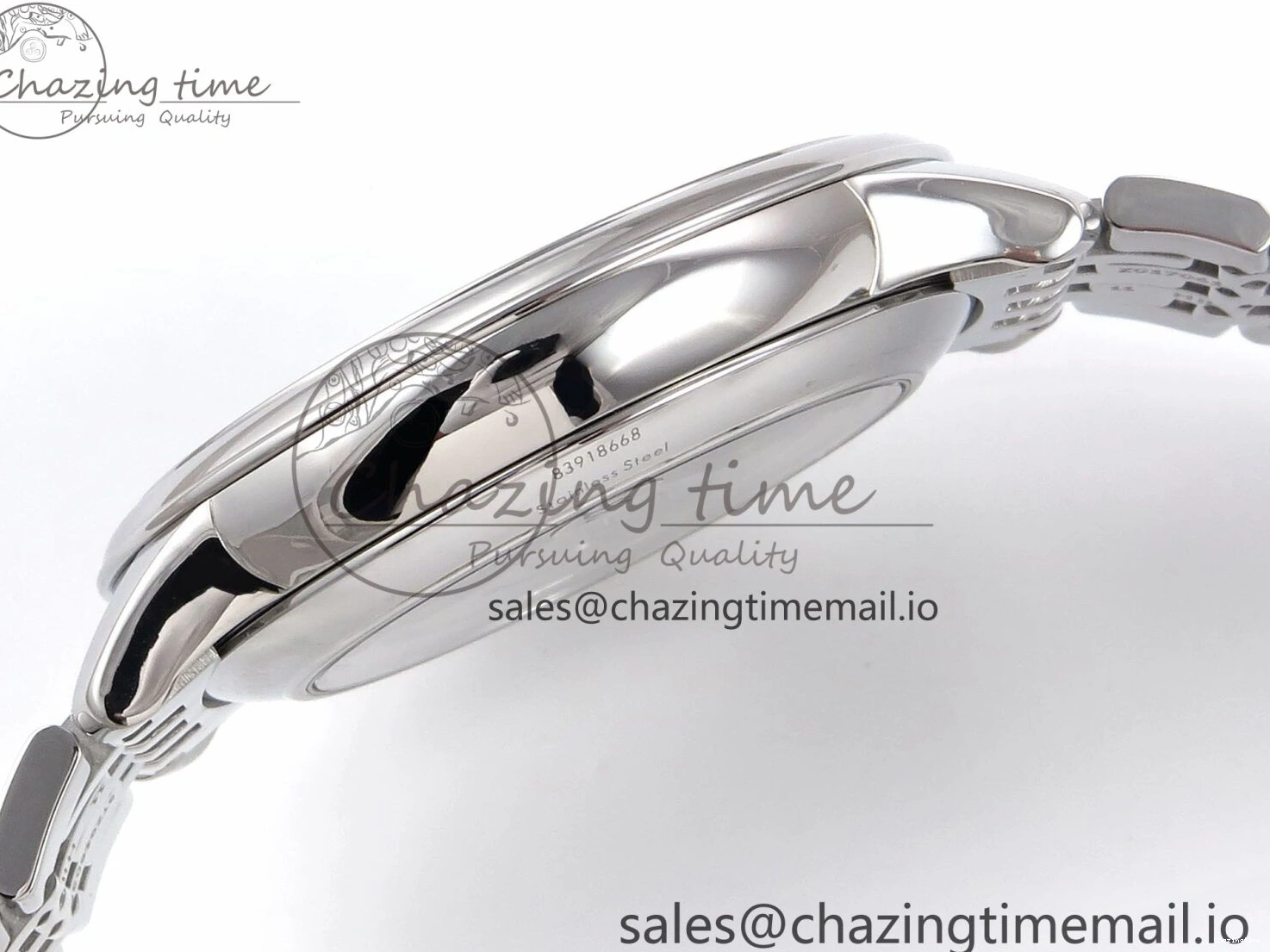 0317 Supportive De Ville Date SS VSF 1:1 Best Edition Blue Dial on SS Bracelet A 7700